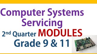 2nd quarter CSS modules Grade 9 and 11 Computer Systems Servicing Second Quarter Modules [upl. by Yddur]