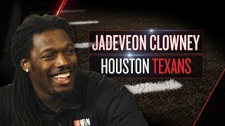 Jadeveon Clowney talks Texans JJ Watt impersonates QBs being sacked 2014 NFLPA Rookie Premiere [upl. by Wang237]