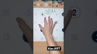 Advent Calendar Part 6 🎄 christmas adventcalendar timelapsart zeitraffer klarart [upl. by Animlehliw]