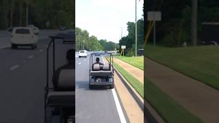 Fanum Drives A Golf Cart On The Highway 🚗 [upl. by Munmro743]