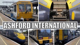 Trains at Ashford International  170822 [upl. by Pheni]