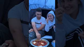 Cooking a tagine inside the tent🏴󠁧󠁢󠁳󠁣󠁴󠁿🇲🇦🏕️ camping cooking scotland [upl. by Sackman804]