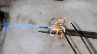 Making a silver ring from scratch  Twisted rope style ring making [upl. by Chivers760]