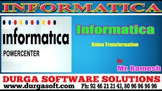 Informatica tutorialonlinetrainingUnion transformation by Ramesh [upl. by Htiekel332]