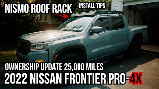 2022 Nissan Frontier PRO4X NISMO ROOF RACK install tips  TRUCK UPDATE [upl. by Mareld]