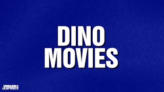 Dino Movies  Category  JEOPARDY [upl. by Eatnahs606]