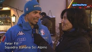 Peter Fill intervistato alla 55° edizione del Trofeo Topolino Sci 2016 [upl. by Karlyn]