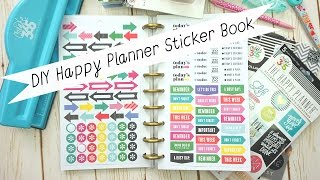 How to DIY Happy Planner Sticker Book MAMBI [upl. by Foulk]