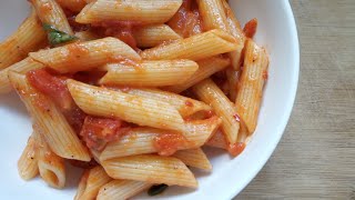 Penne Arrabbiata Recipe  Spicy Tomato and Garlic Pasta [upl. by Rozalin]