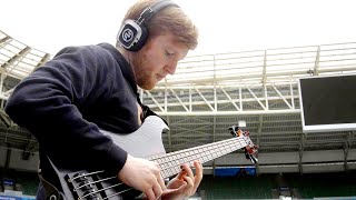 Slap bass with 200 DRUMMERS sounds INSANE [upl. by Sivrahc]