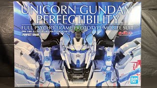 Perfect Grade Unicorn Gundam Perfectibility unboxing  part 1 [upl. by Annehs]