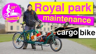 Cargo bike in Swedish Royal park maintenance ENG subtitles [upl. by Gherardi628]