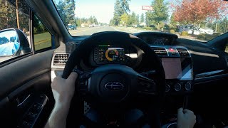 Intense Turbo Whistle amp Exhaust Sounds POV Drive in a Flat 6 Swapped Subaru WRX STI [upl. by Dirrej]