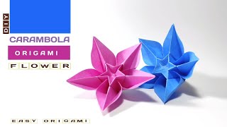 Paper CARAMBOLA Star Fruit DIY Origami Fruit Designed by Carmen Sprung [upl. by Togram]