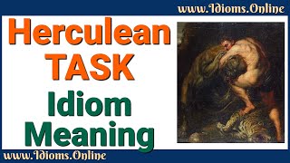 Herculean Task Meaning  Idioms in English [upl. by Belia]