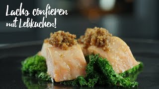 Confierter Lachs mit Lebkuchen Gourmondo Food Studio [upl. by Ennayram]