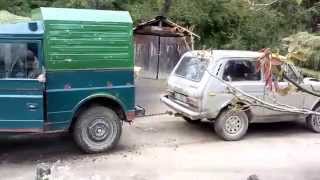 Niva vs fiat campagnola1 [upl. by Weasner]