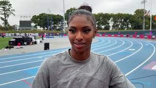 Masai Russell On Signing With Grand Slam Track For 2025 Hoping For More Athlos Meets In The Future [upl. by Will529]