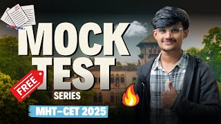 Best Mock Test Series for MHTCET 2025 🔥 MHTCET 2025 [upl. by Hoffert]