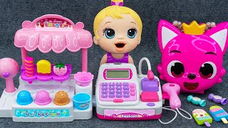 95 Minutes Satisfying with Cute Ice Cream Play Set Unboxing Cash Register ASMR 💞 Lana Unboxing Toy [upl. by Cantu]