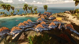 Ark Survival Ascended  Spino army [upl. by Naffets]