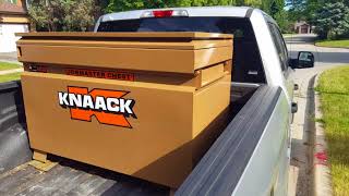 The best jobbox for f150 or similar pick up truck Knaack 4830 June 9 2018 [upl. by Gilcrest679]