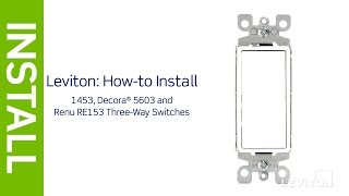 How to wire a 3Way Light Switch  Leviton [upl. by Fernand770]