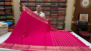 Bangalore Wholesale Beautiful Mysore SilkKalamkari amp Paithani sarees with Free Shipping [upl. by Ayanad803]