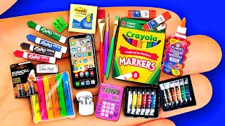 22 DIY MINIATURE SCHOOL SUPPLIES BACK TO SCHOOL 2020 [upl. by Elsy471]