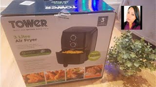 Tower 3 litre Air Fryer Unboxing video Affordable air fryer in UK Tower Compact 3 litre Air fryer [upl. by Joletta614]