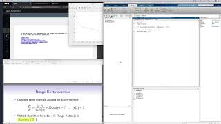 Runge–Kutta method in Matlab example 2 [upl. by Itirp561]