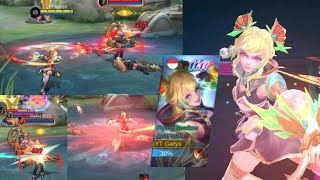 GAMEPLAY WANWAN 1111 SKIN FLYING SWALLOW MLBB  MOBILE LEGENDS mobilelegend mobilelegends mlbb [upl. by Karlan]