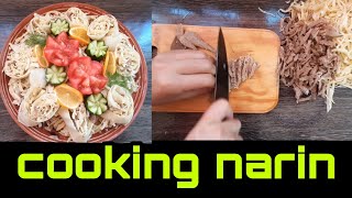 How to cook Uzbek Naryn homemade recipe Как приготовить узбекский Нарын домашний рецепт [upl. by Mima420]