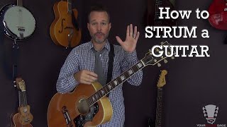 How to Strum a Guitar Correctly  Beginner Lesson [upl. by Kaitlynn309]