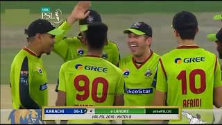 Mustafizur Rahman best balling in PSL 2018  The Fizz cutter vs Karachi Batsman in PSL [upl. by Ankney]