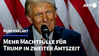 Kurz erklärt Mehr Machtfülle für Trump in seiner zweiten Amtszeit  AFP [upl. by Ojahtnamas]