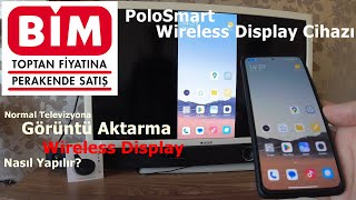 BİM Aktüel  Kablosuz Görüntü Aktarma Cihazı  Polosmart Wireless Display PSH09  Screen Share [upl. by Ater371]