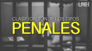 Clasificación de los tipos penales [upl. by Pia]