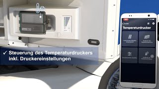 Einfach und bequem den Temperaturdrucker per TrailerConnect® beSmart App konfigurieren und steuern [upl. by Robinson]