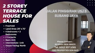 2 Storey Terrace House for Sales Jalan Pinggiran USJ 3 Subang Jaya Selangor [upl. by Normak]