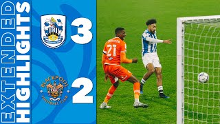 EXTENDED HIGHLIGHTS  Huddersfield Town 32 Blackpool [upl. by Ledeen]