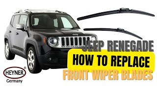 Jeep Renegade How To Change Front Wiper Blades Quick Replacement [upl. by Gustavo]