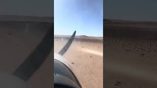 LANDING AT SOSSUSVLEI AIRPORT sossusvlei namibia [upl. by Gnart356]