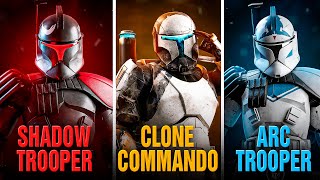 EVERY SINGLE Elite Clone Trooper TypeVariant Explained [upl. by Esital9]