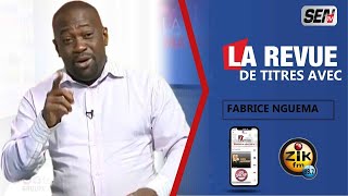 Revue des Titres en Français du Lundi 08 Mai 2023 avec Fabrice Nguema SEN TV amp ZIK FM [upl. by Nhaj]