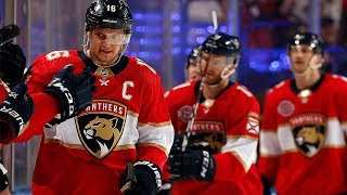 Aleksander Barkov scores to set Panthers record with 95th point of season [upl. by Aisauqal]