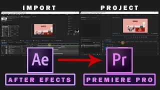 How to Import After Effect Project to Premiere Pro [upl. by Leind]