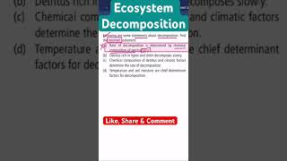 Ecosystem I Decomposition [upl. by Lethia]