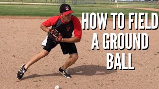 How to Field a Ground Ball  Baseball Fielding Tips [upl. by Ludewig194]