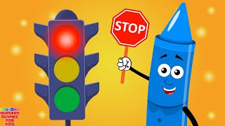 Traffic safety Song  Sing Along Songs for Toddlers [upl. by Atnuahsal]